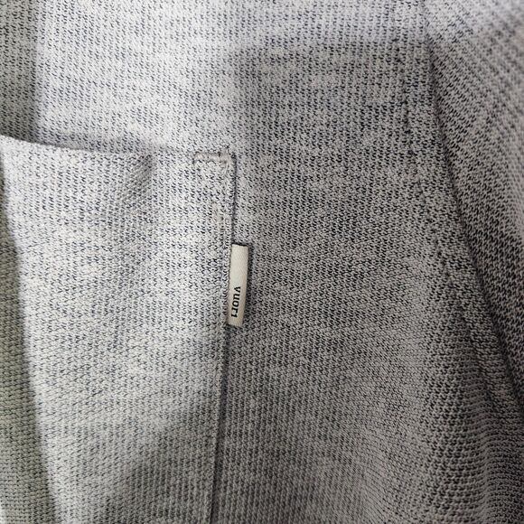 Vuori Ace Button Down Men's Knit Button-Up Short Sleeve Mens Medium Gray Stretch - Picture 5 of 7